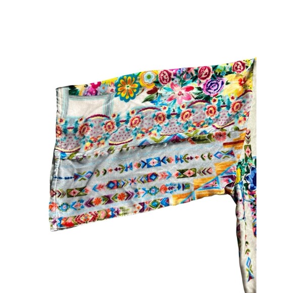 JOHNNY WAS Angie Silk Blend Velvet Tunic Dress Sz M Boho - Picture 13 of 16